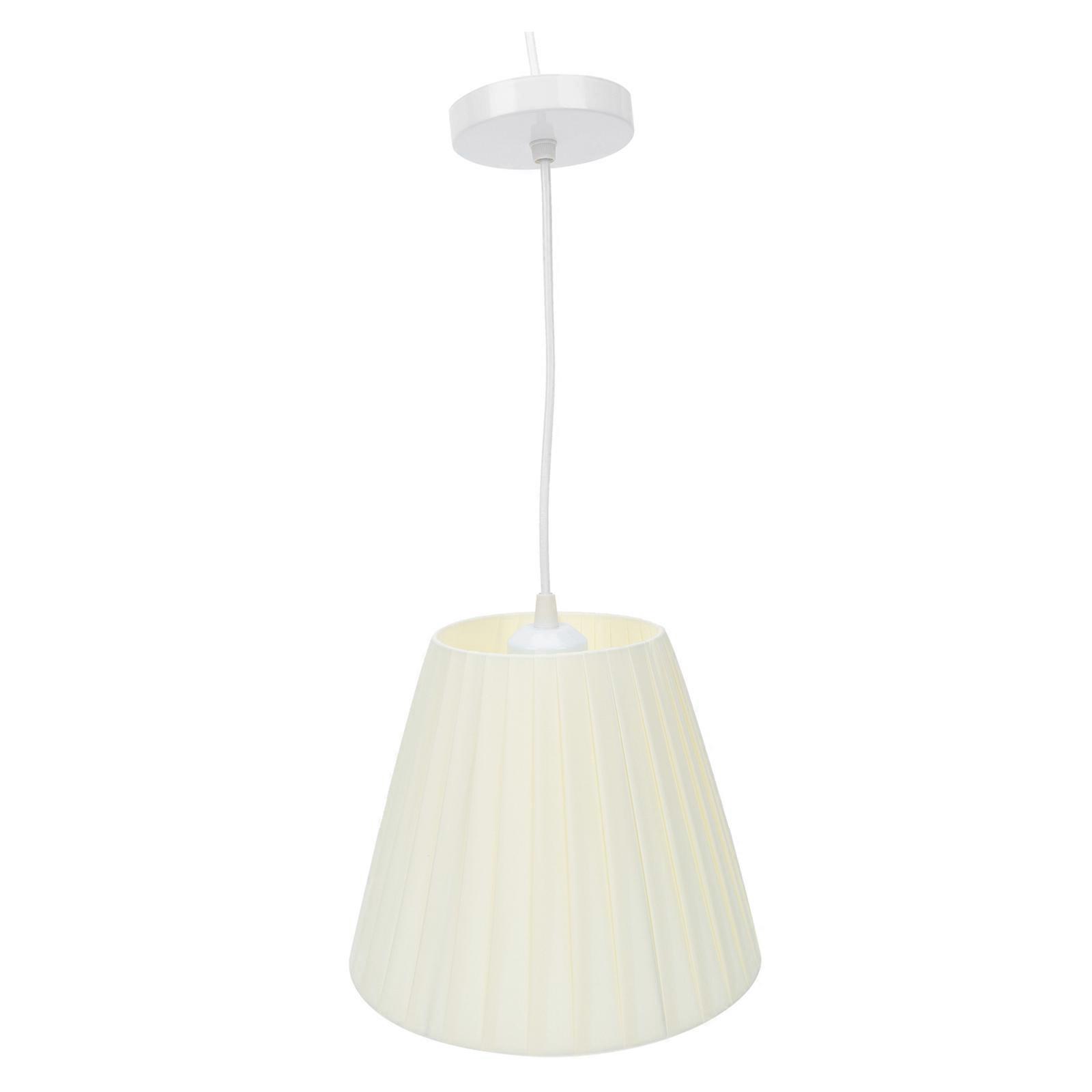 Nordic Style Cloth Strap Pendant Light For Indoor Scene Lighting 24X19Cm Beige Hanging Light 1Set