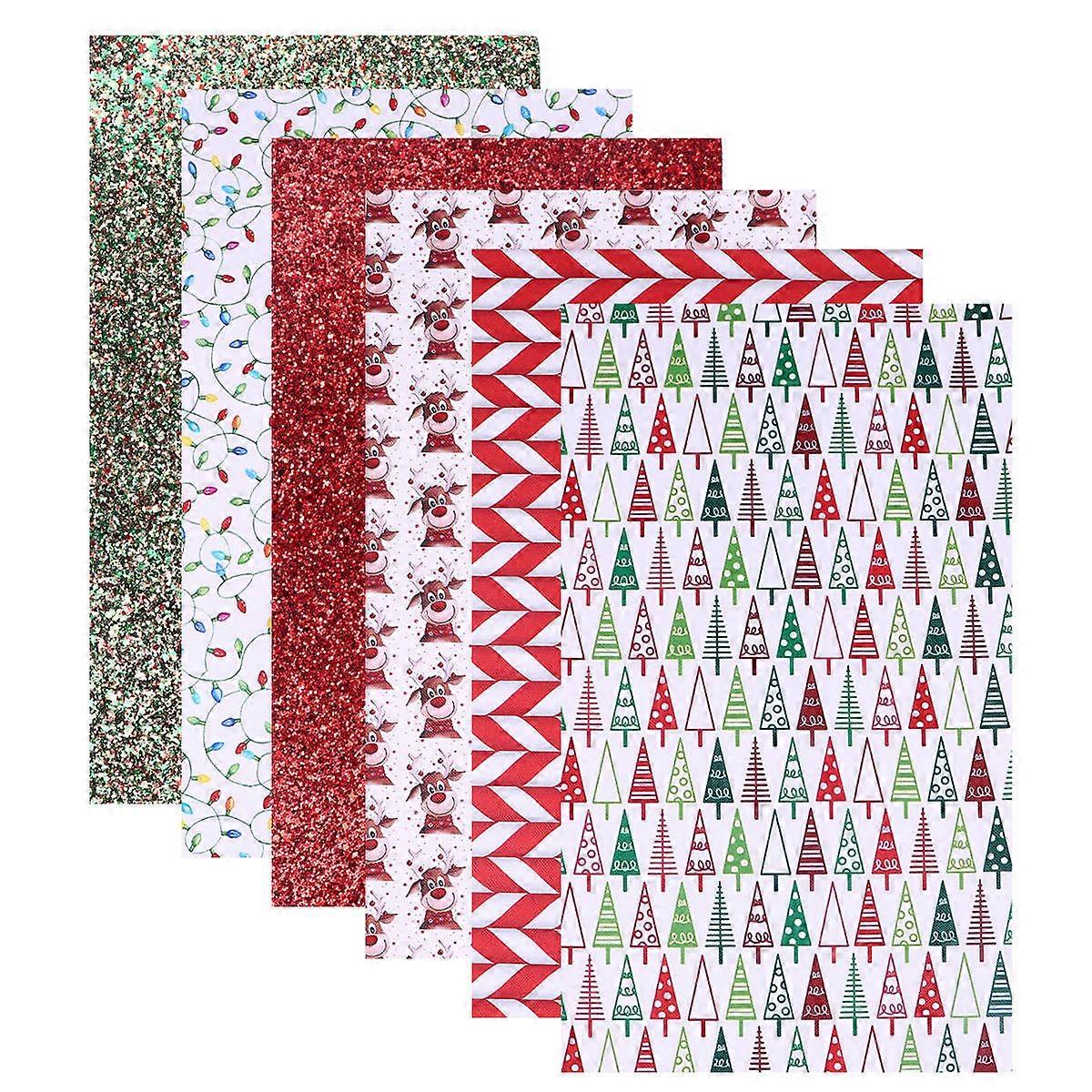 Assorted Color Christmas Fabric Set for DIY Earrings 18Pcs