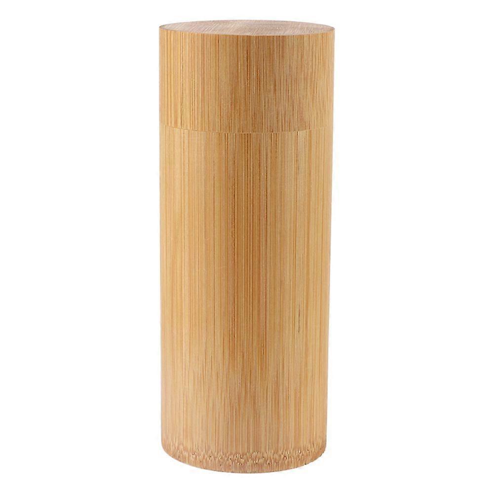 Portable Bamboo Tea Jar Storage Holder Container Box (M)