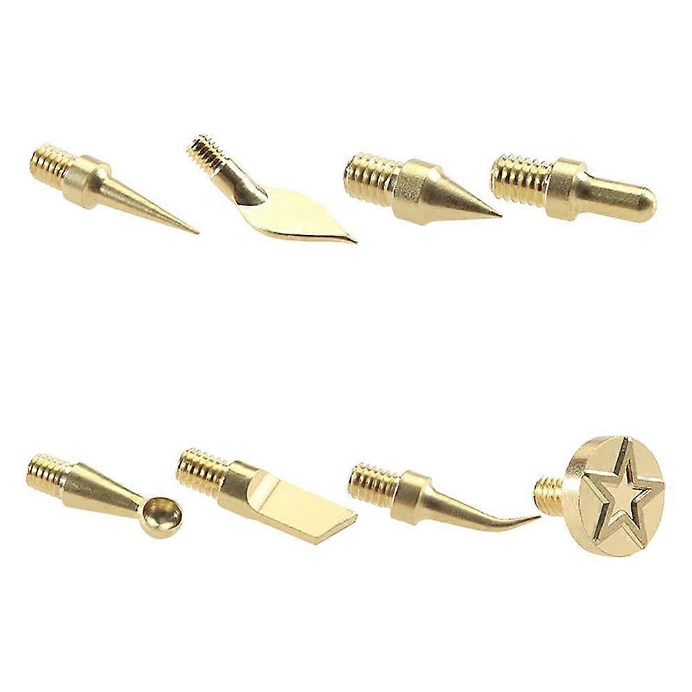 8pcs Soldering Iron Tips 3D Printer Smoothing Kit Finishing Smoothing Tool Soldering Welding Iron for 3D Printing