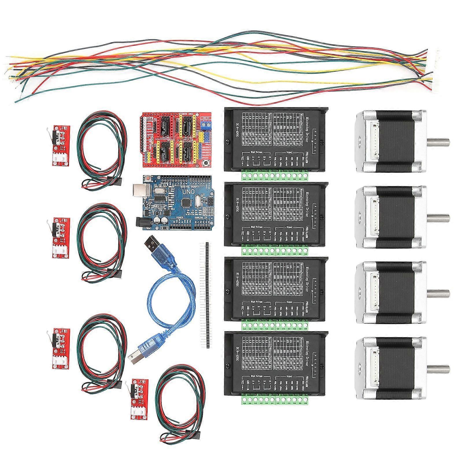 3D-Drucker CNC-Kit Controller Shield Nema 23 Schrittmotor Endschalter TB6600 DC940V6,35 mm