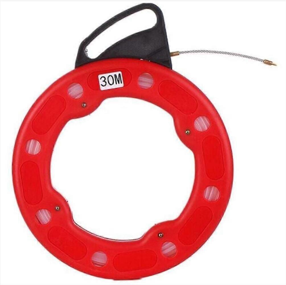 30m Electrician Wire Puller Fiberglass Wire Pulling Needle Spring Wire
