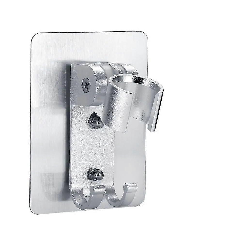 Wall Mounted Adjustable Shower Head Holder, Punch Rustproof Aluminum Bracket, 90° Rotation