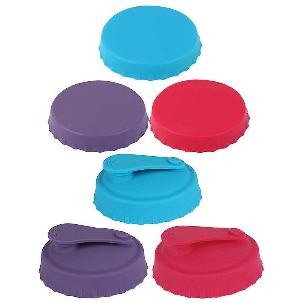 Silicone Can Lids Beverage Can Protectors for 6Pcs Standard Soda Cans