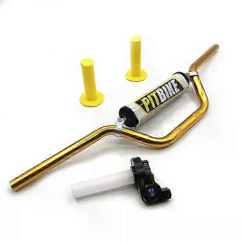 22mm Handlebar 7/8" Handle Bar With bar Pads Handle Grips and Settle Twist Throttle For Motorcycle Dirt Pit Bike 26s