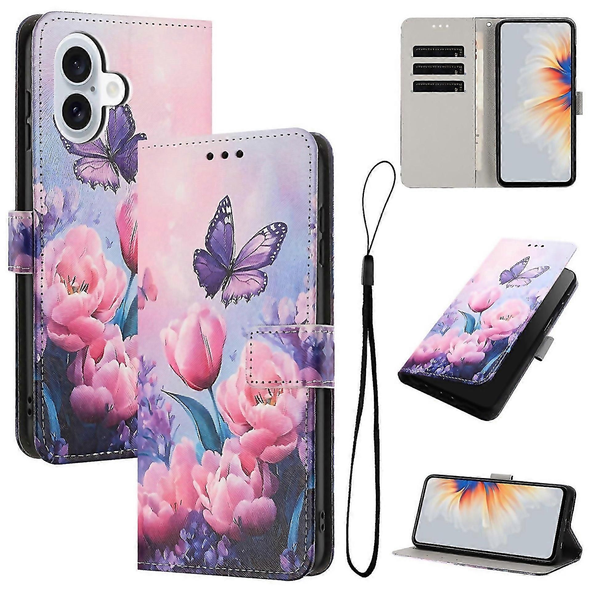 For Color Drawing Pattern Leather Phone Suitable For Everyday Use