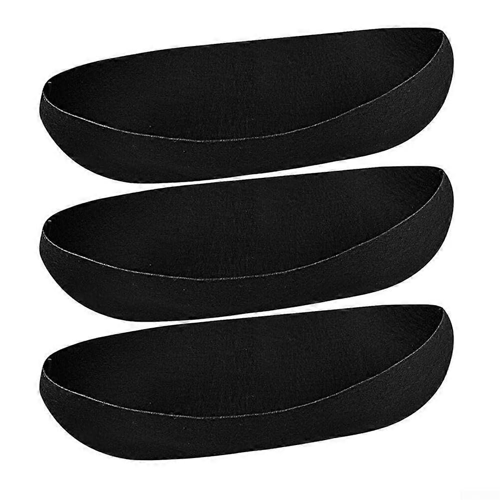Black Felt Hanging Plant Basket Liners, 3Pack, 24/30/36 In 7.9 In Width And Depth, Outdoor, Fence And Box Compat