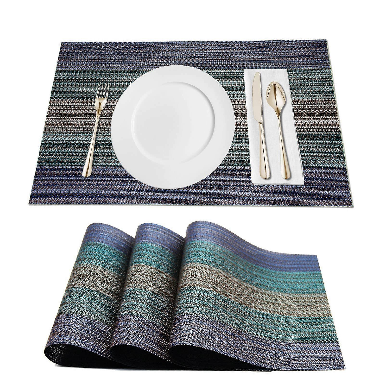 Placemats, Non Slip Place Mat, Washable Table Mats Set of 8, Placemats for Kitchen Table Place Mats
