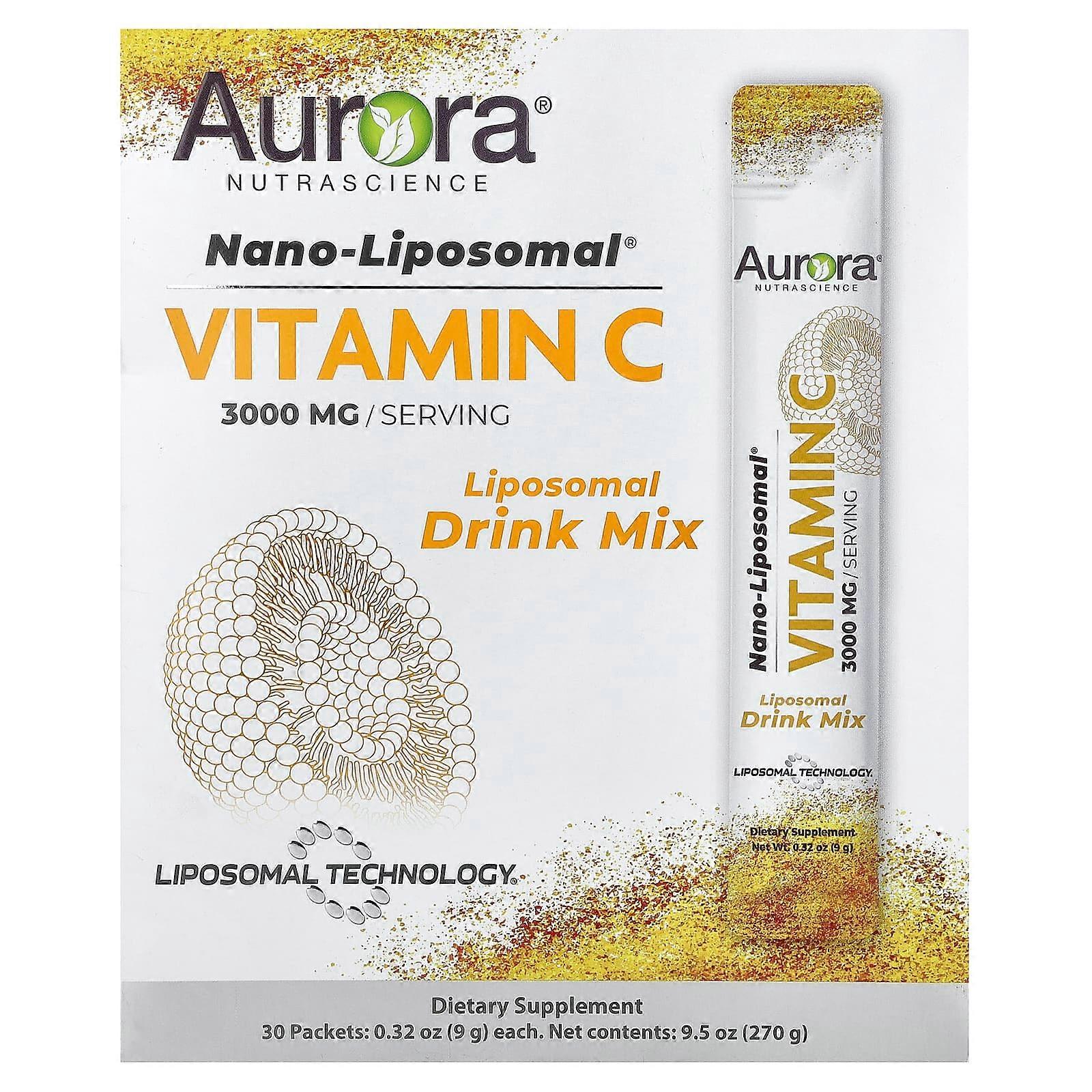 Nano-LiposomalÃÂÃÂÃÂÃÂ¬ÃÂÃÂÃÂÃÂ Vitamin C, 3,000 mg, 30 Packets, 0.32 oz (9 g) Each