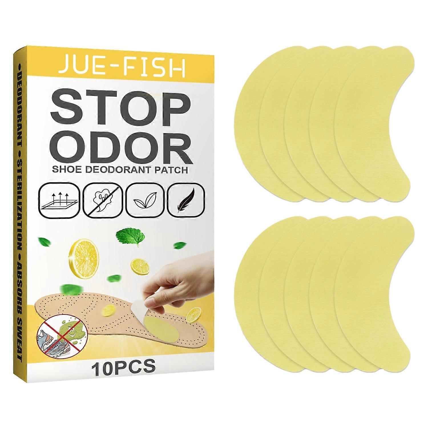1-6PCS JUE-FISH cct0108cz01 10Pcs Shoe Deodorizer Pads Odor Eliminator Shoe Patch for Sneakers / Spo
