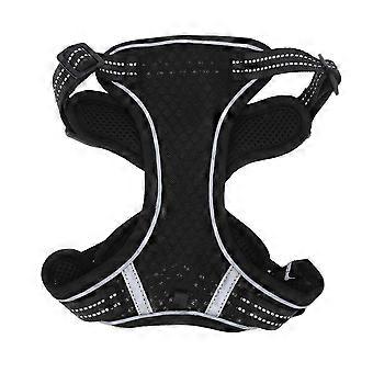 Dog Harness Adjustable Comfortable Reflective Strip Safety Mesh Dog Vest for Medium Large Dogs M