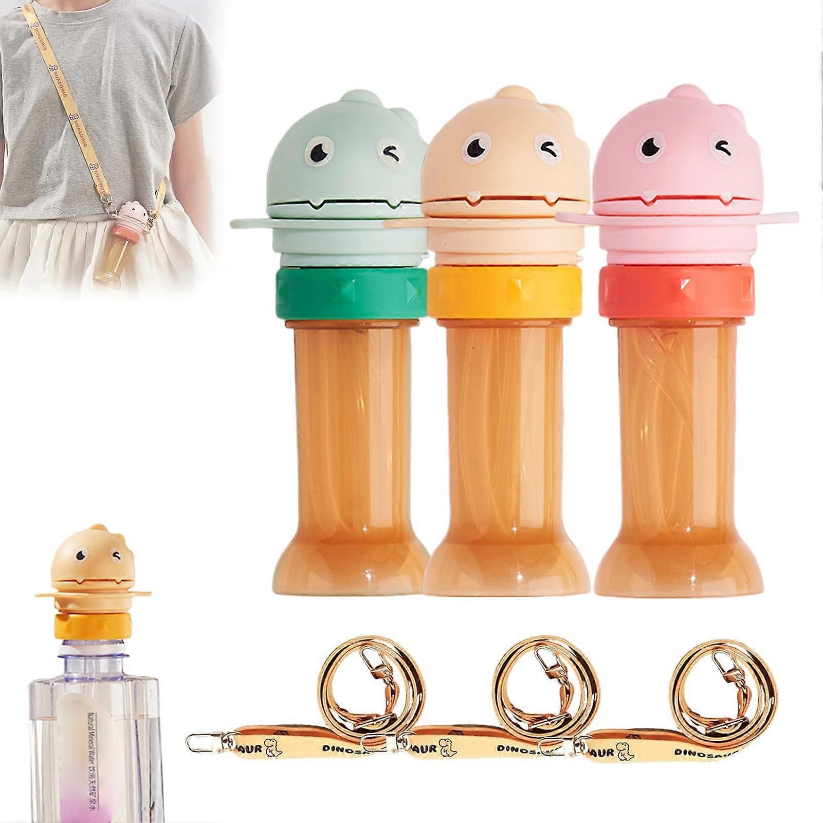 Hariumiu Straw Lid for Water Bottles Reusable Straw Cap Child-friendly Leak-Proof Universal Straw Lid for Kids