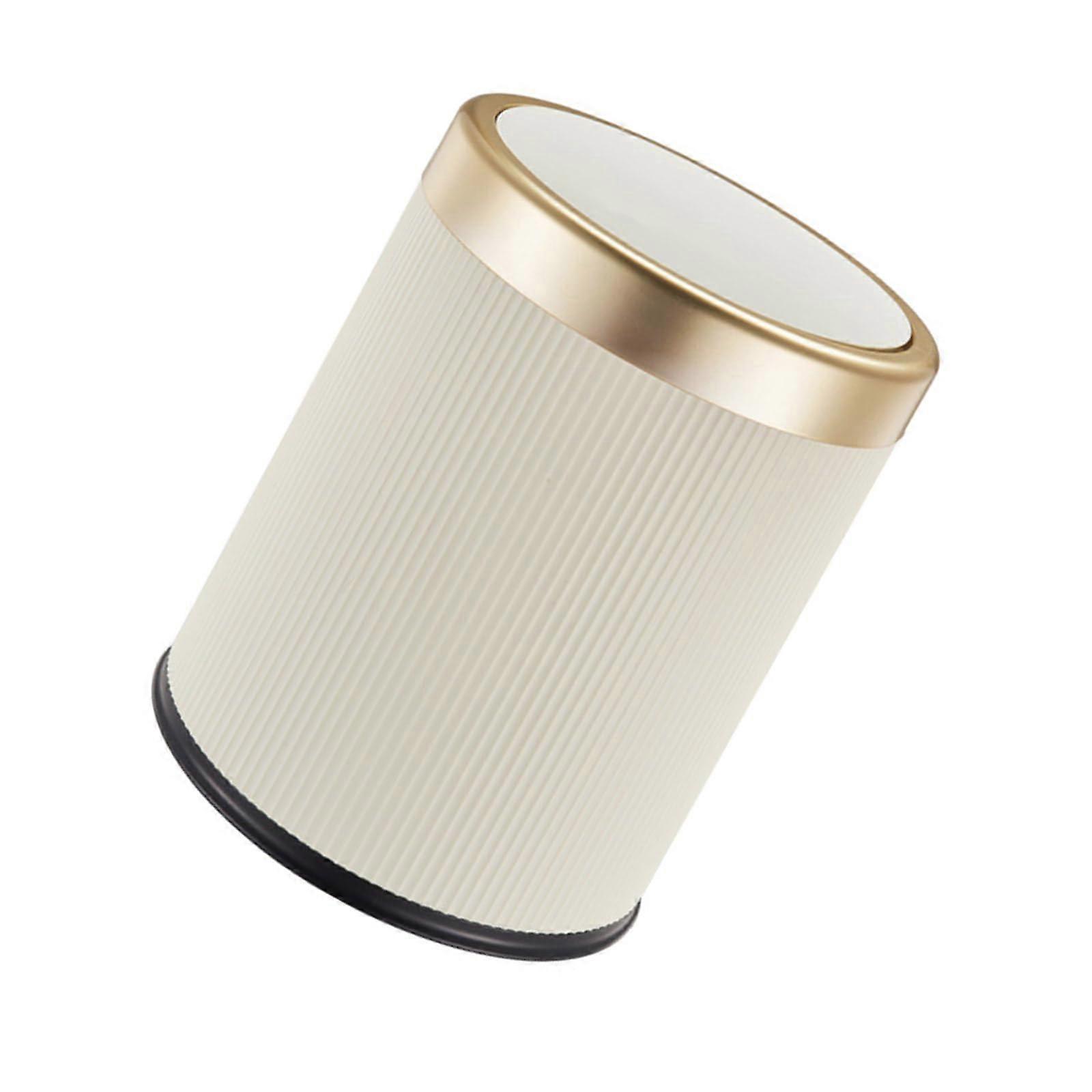 Round Waste Bin For Home Office Use, Press Trash Can With Lid, Durable Wastebasket