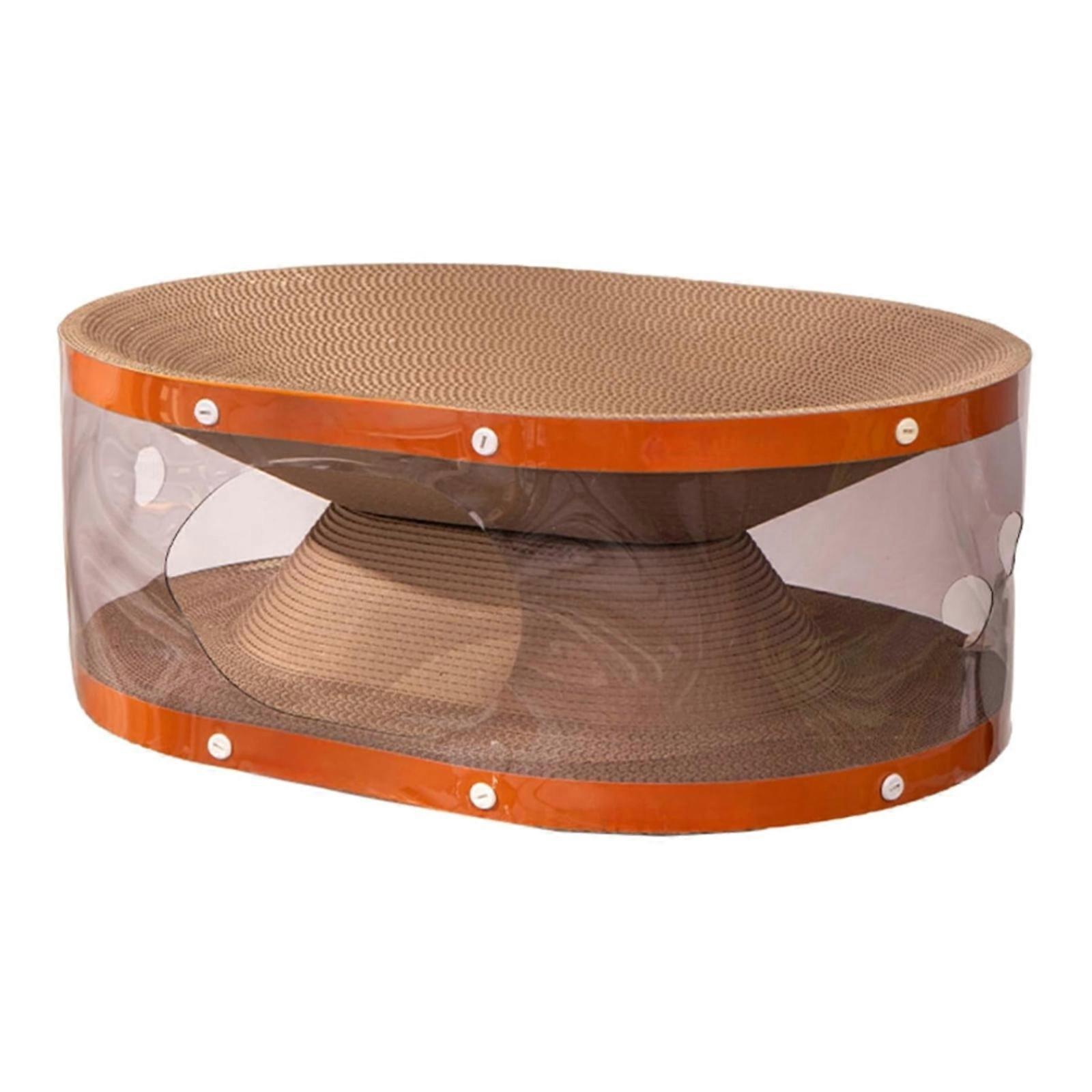 Revertible Scratching Board Puss Theater Double Partial Corrugated Pad Integrated Rest Area Secret Cave For Housecats Multicolor