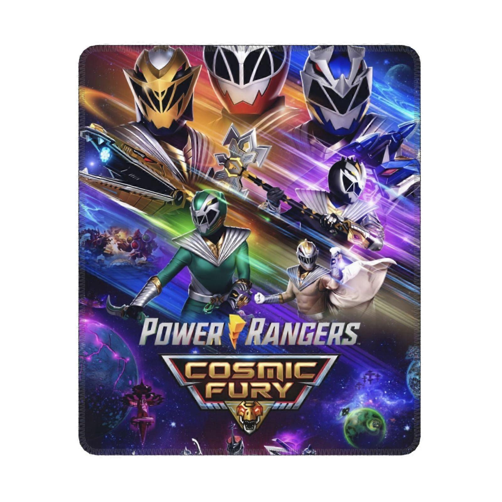 Power Rangers Mouse Pad 10x12 Inch, Compatible with Computers & Laptops, Stitched Edge, Non-Slip Rubber Base, Washable Lycra Cloth