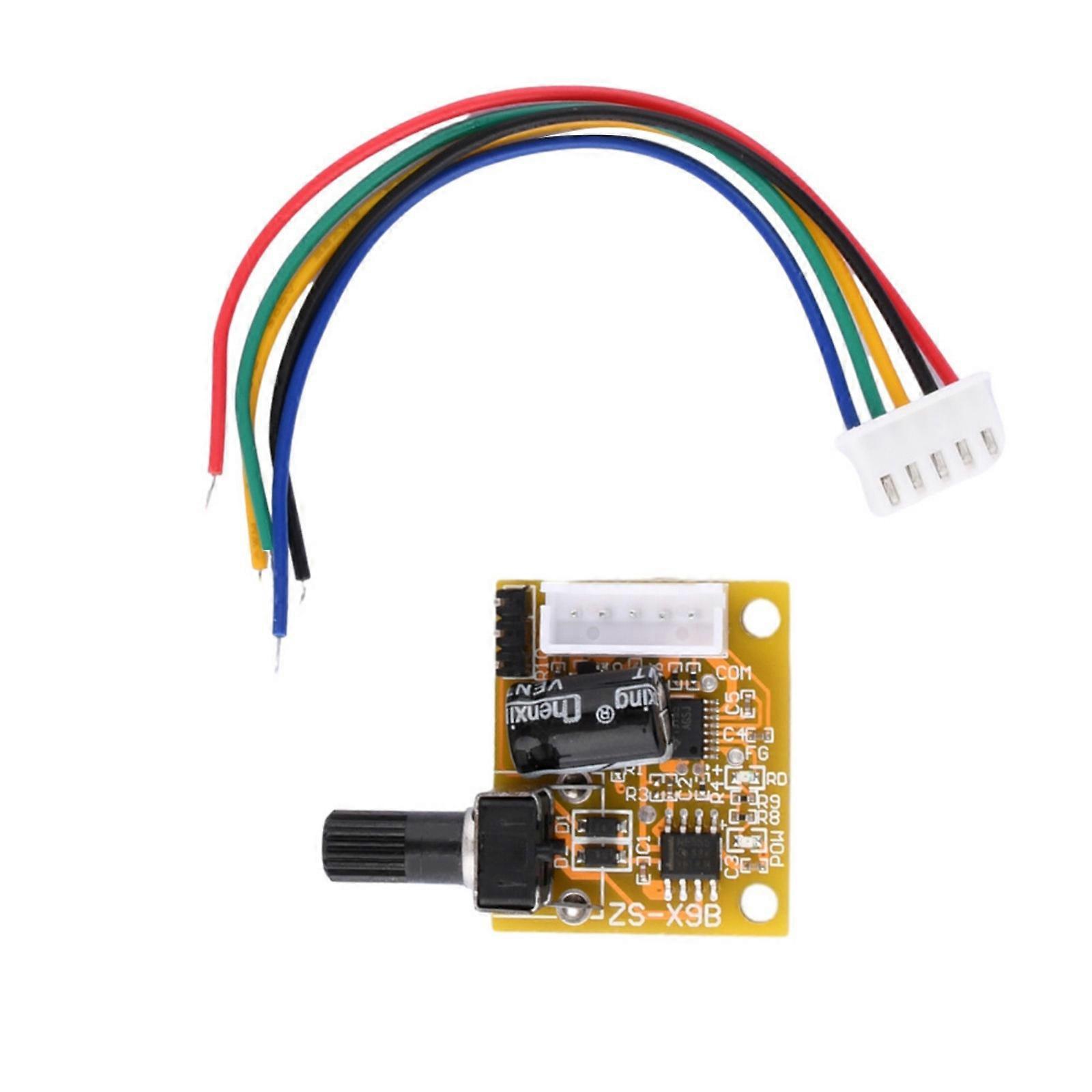 15W BLDC 3 Phase Brushless Motor Driver 15W Motor Speed Controller Reverse Polarity Protective Controller Board Multicolor
