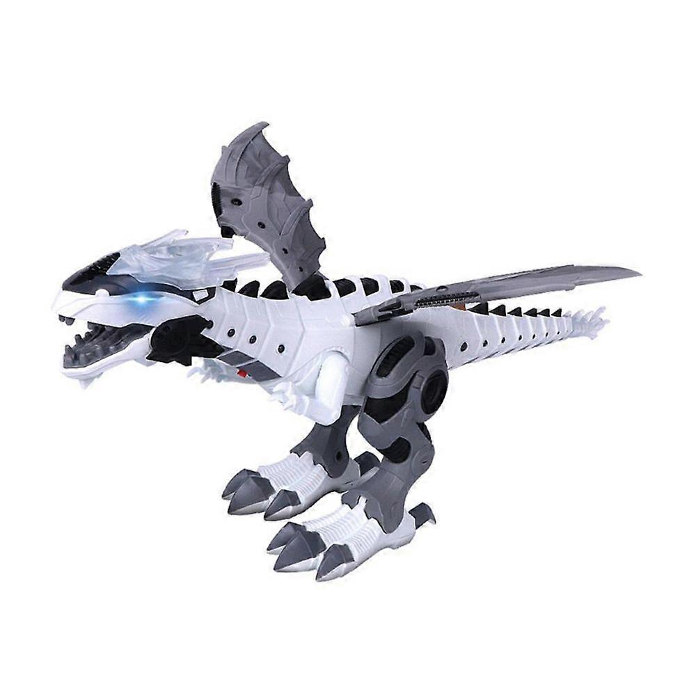 Electric Simulation Dinosaur Throwing Machines Dinosaur Toy White