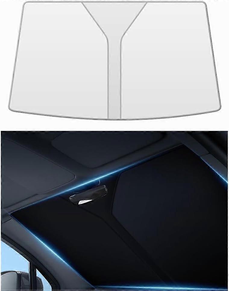 Front Windshield Sunshade, Reflective 99% UV Blocking Car Sun Shade, Silver