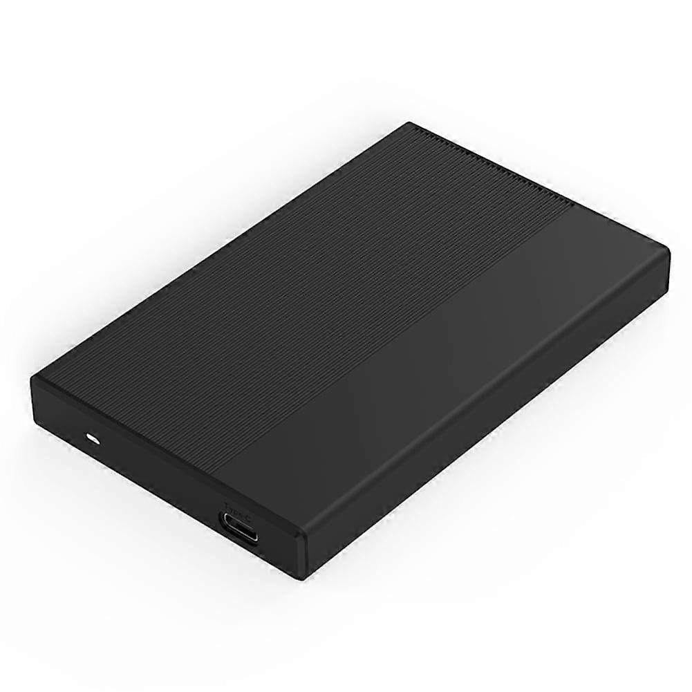 jixopn 2.5In Portable Hardisk Box Plug and Play Support 4TB for Computer (Black Type-C)