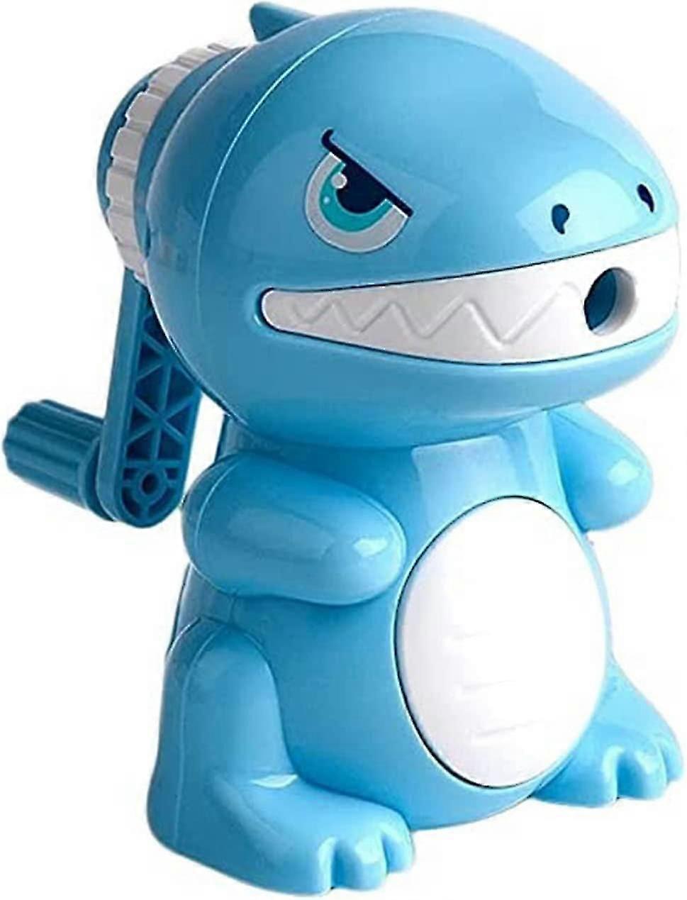 Pencil Sharpener Cartoon Dinosaur Manual Pencil Sharpener Portable Sharpener For School1pcs-blue