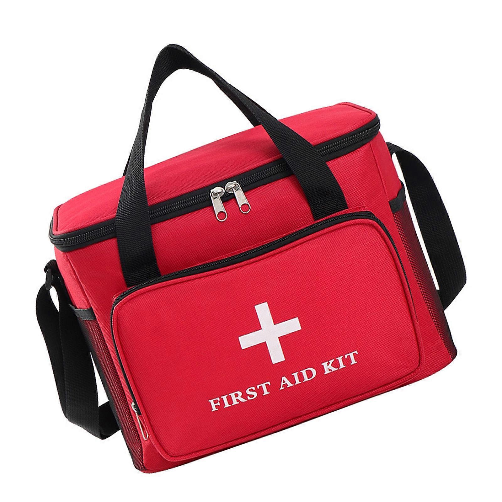 Multipurpose Medicals Storage Solution With Reinforced Handles And Visible Marking For Camping Household Safety  30x20x23cm