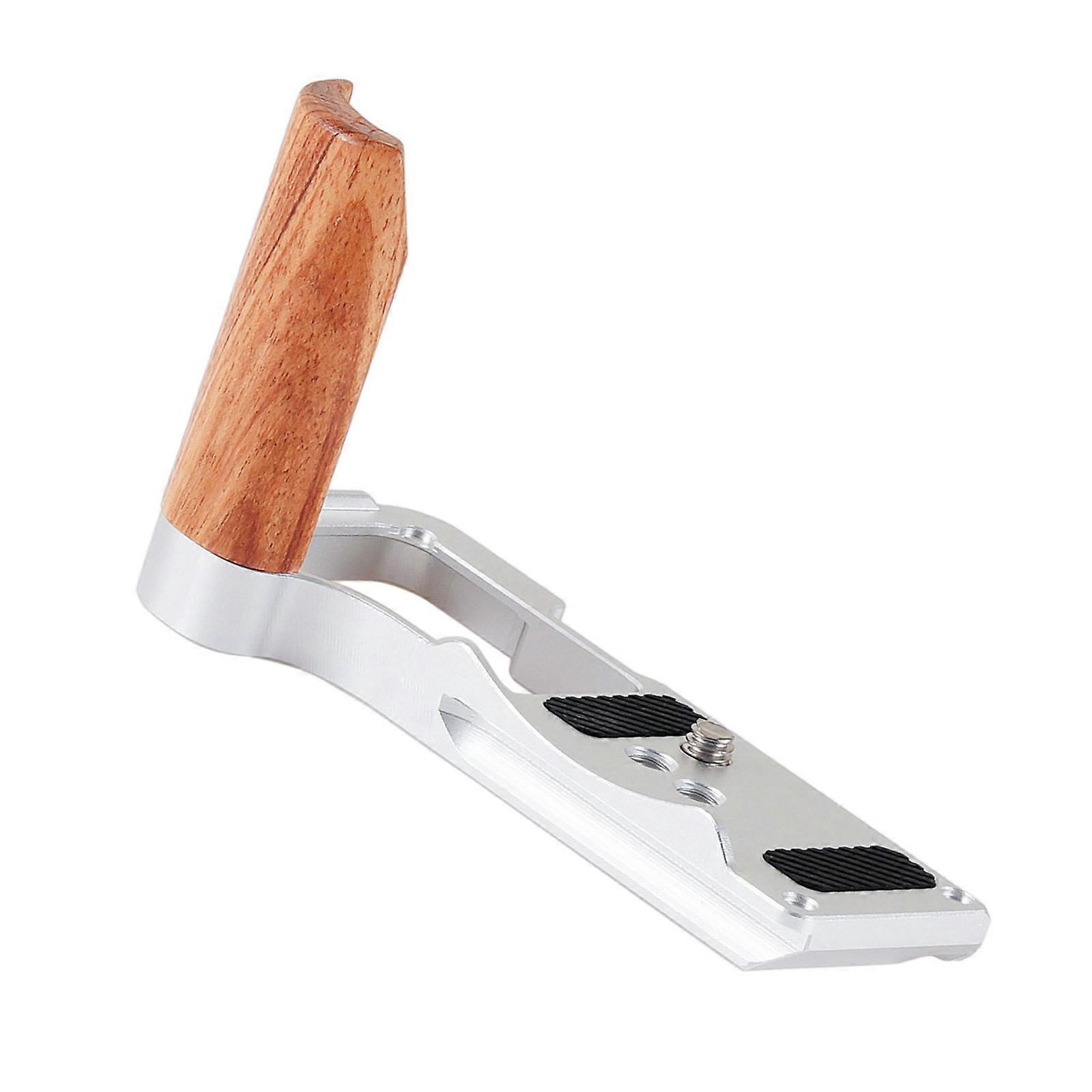 Wood Hand Grip Handle Bracket For R50V Camera Slip Proof And Multiple 1/4 Threaded Holes  SL