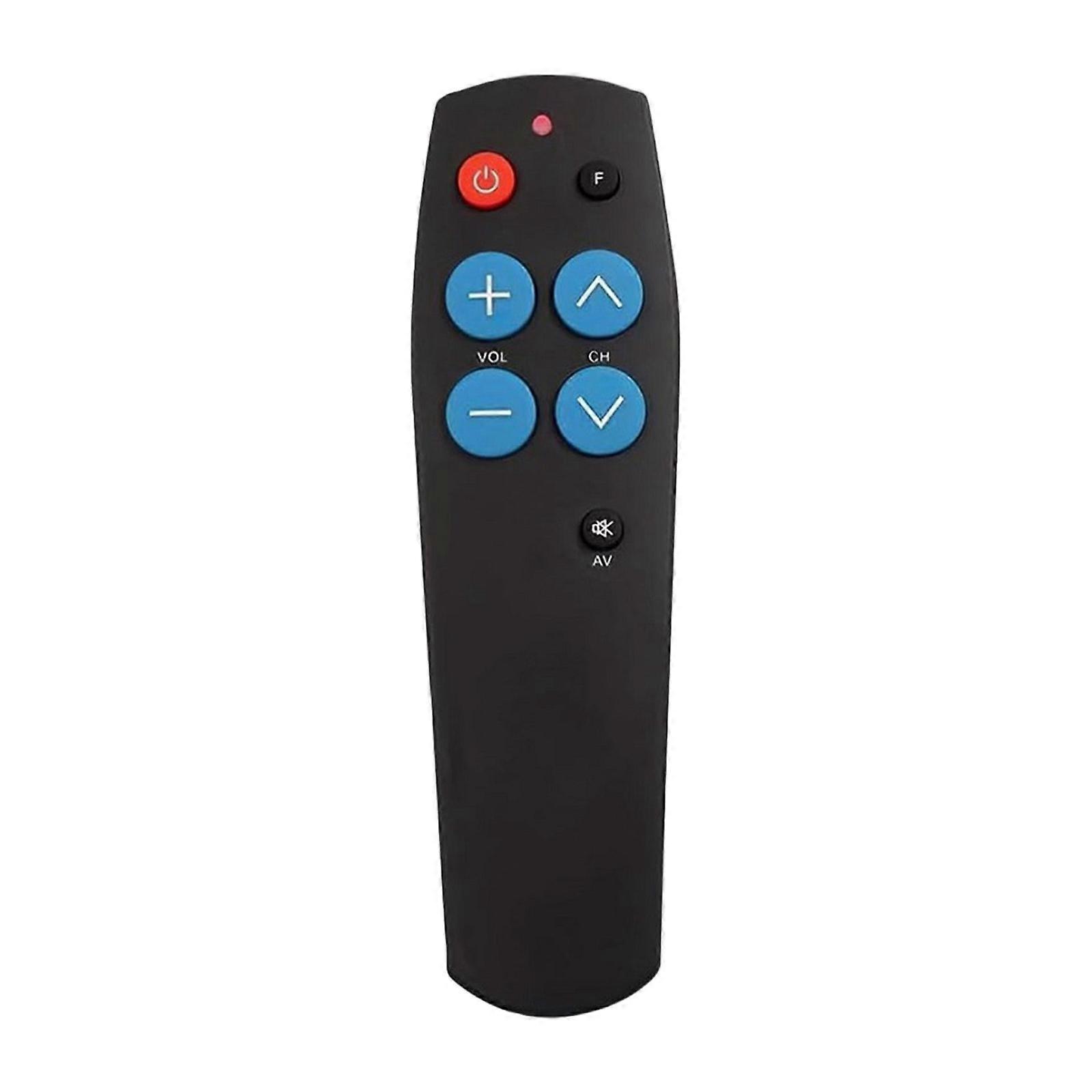 Universal Learning Remote Controller With 7 Big Button Wide Compatibility For Home Theater And Intelligent Electronics  Black