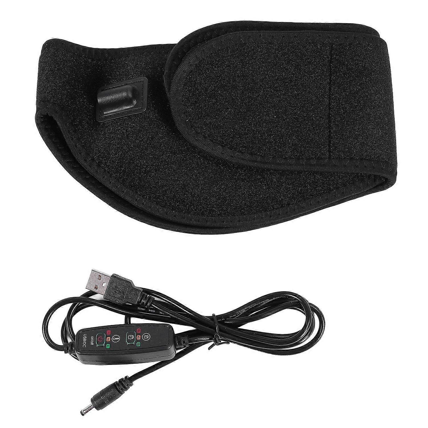 Face Heating Pad with Timer and 3 Temp Settings USB Electric Jaw Heated Wrap for TMJ Teeth Oral Disc