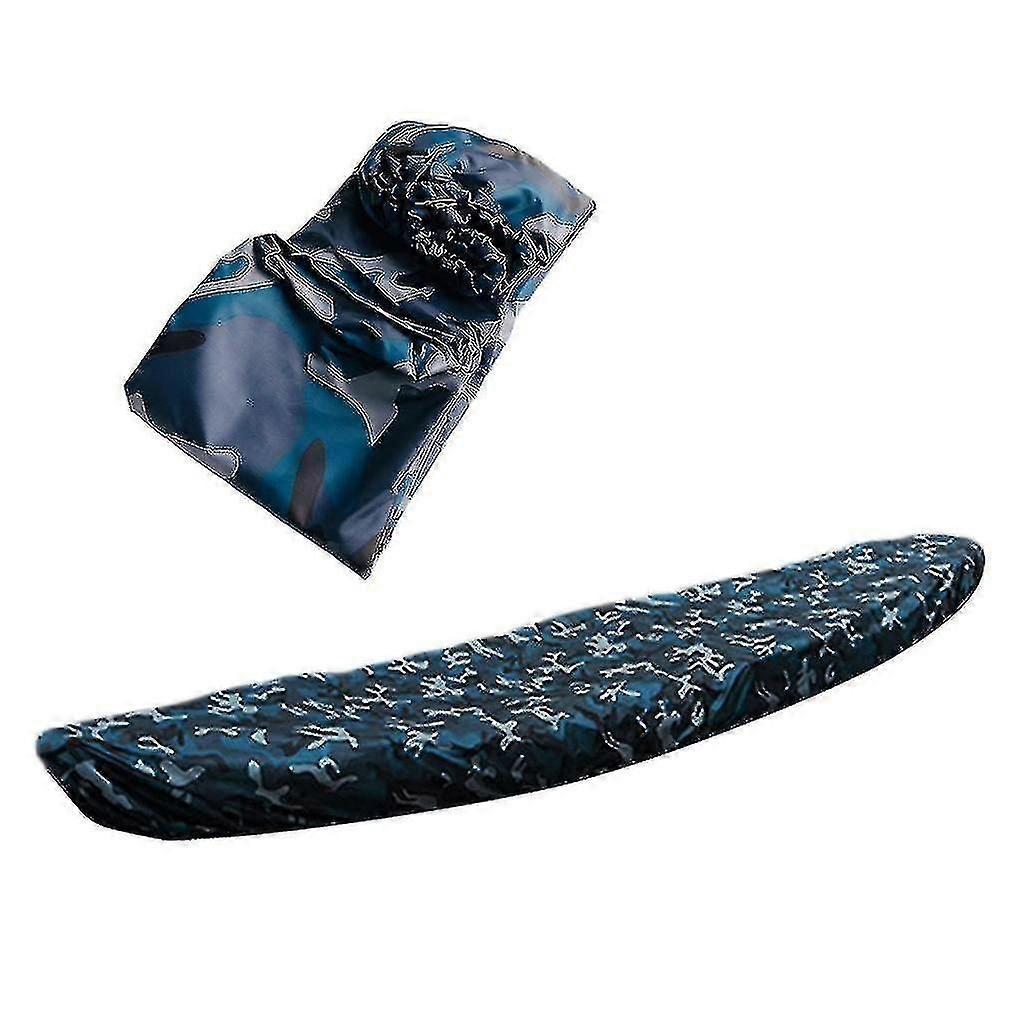 2.1m-6.5m κάλυψη σκόνης αποθήκευσης κανό καγιάκ - αδιάβροχο uv προστατευτικό ασπίδων αντηλιακό για 8 μεγέθη σειρά αλιευτικό σκάφος/καγιάκ/κανό - ωκεάνιο camo, 300cm