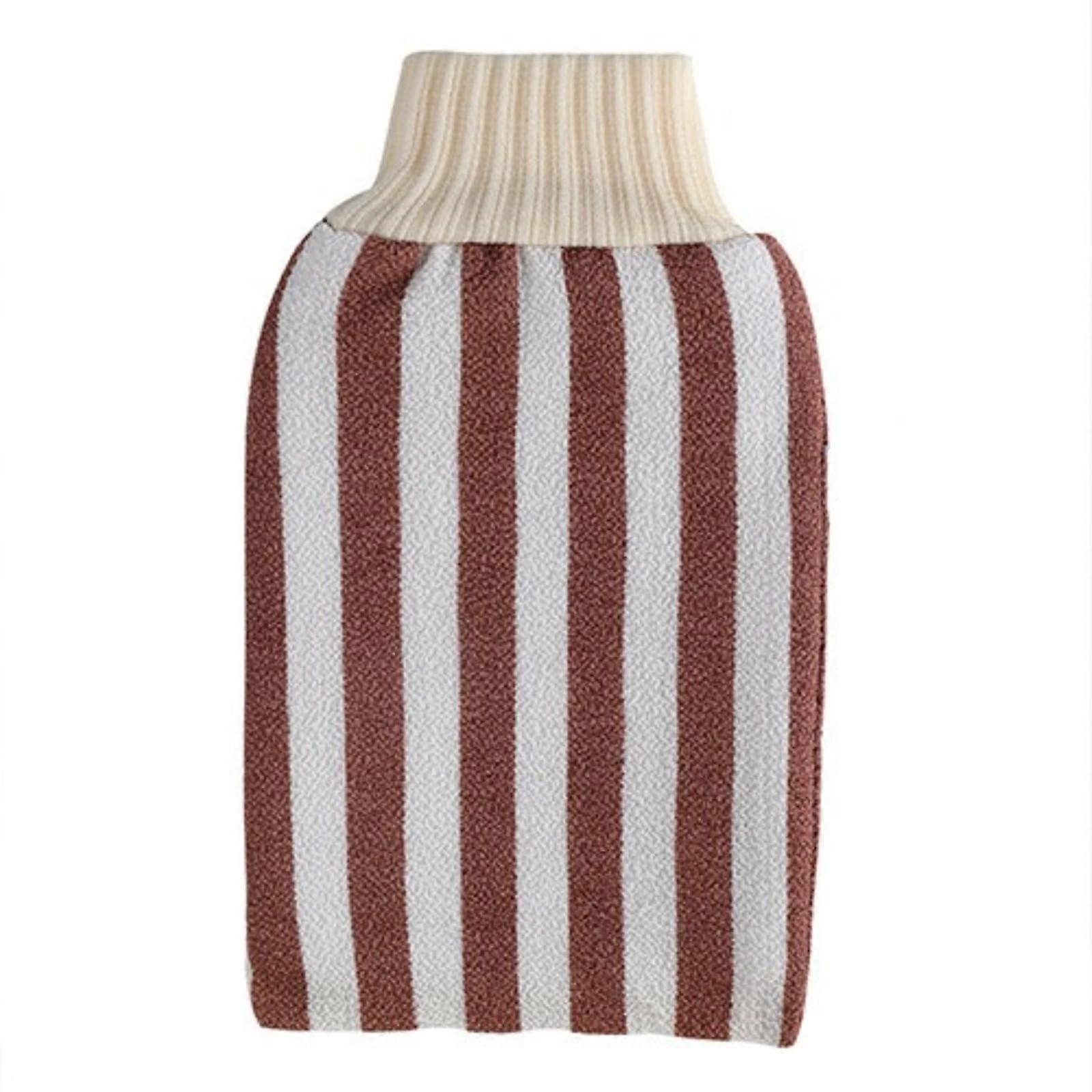 Friction Bath Towel Set of 2 Red Brick Color Exfoliating Body Scrub for Shower Spa