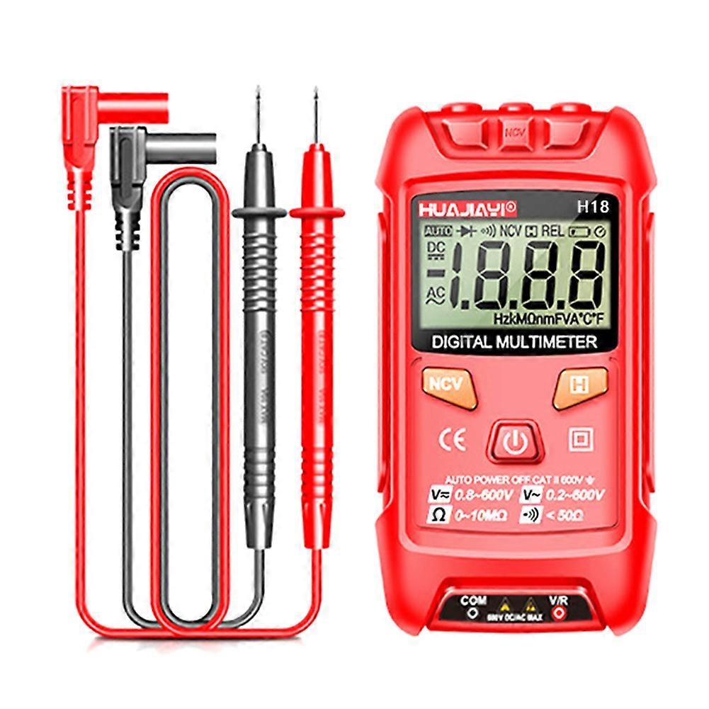 H18 Digital Multimeter Voltage Meter 1999 Counts Red