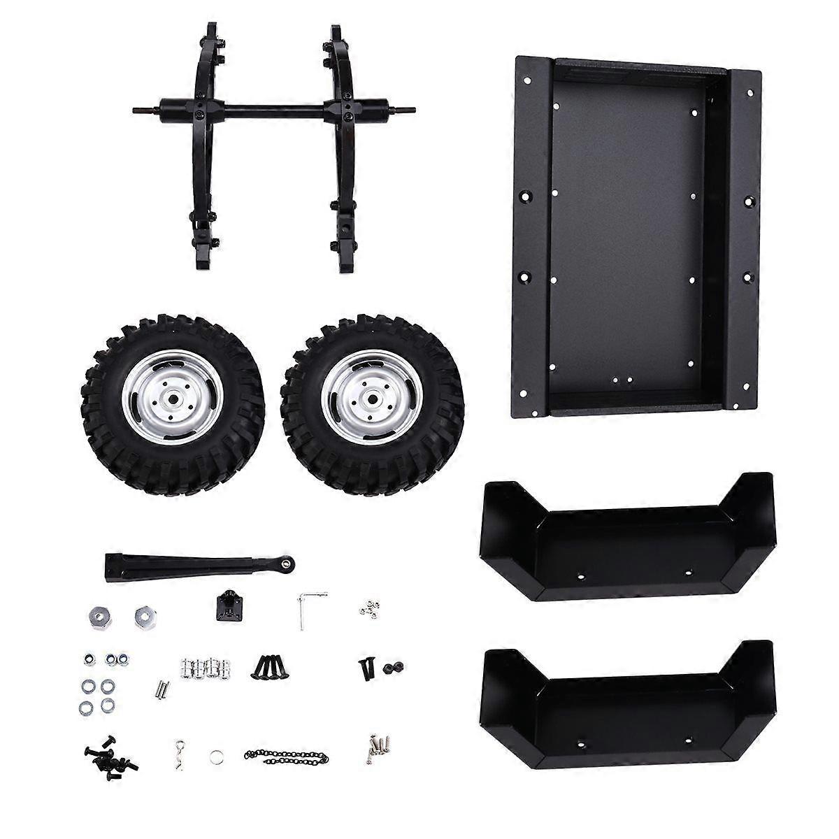RC Crawler Trailer 1/10 RC Crawler SCX10 90046 TRX4 TRX6 D90 CC01 Simulation Accessories Black