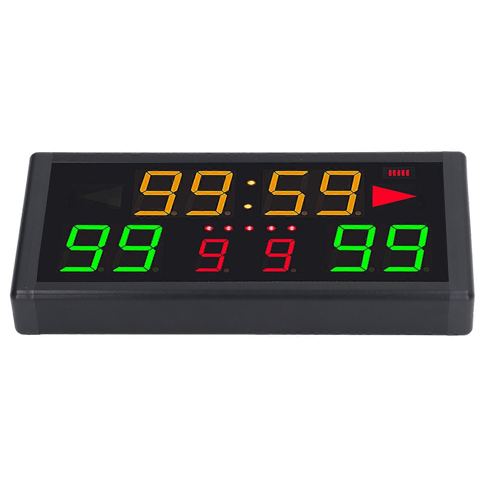 Remote Control 10 Digits LED Electronic Score Keeper for Ball Game Training, 100‑240V EU Plug