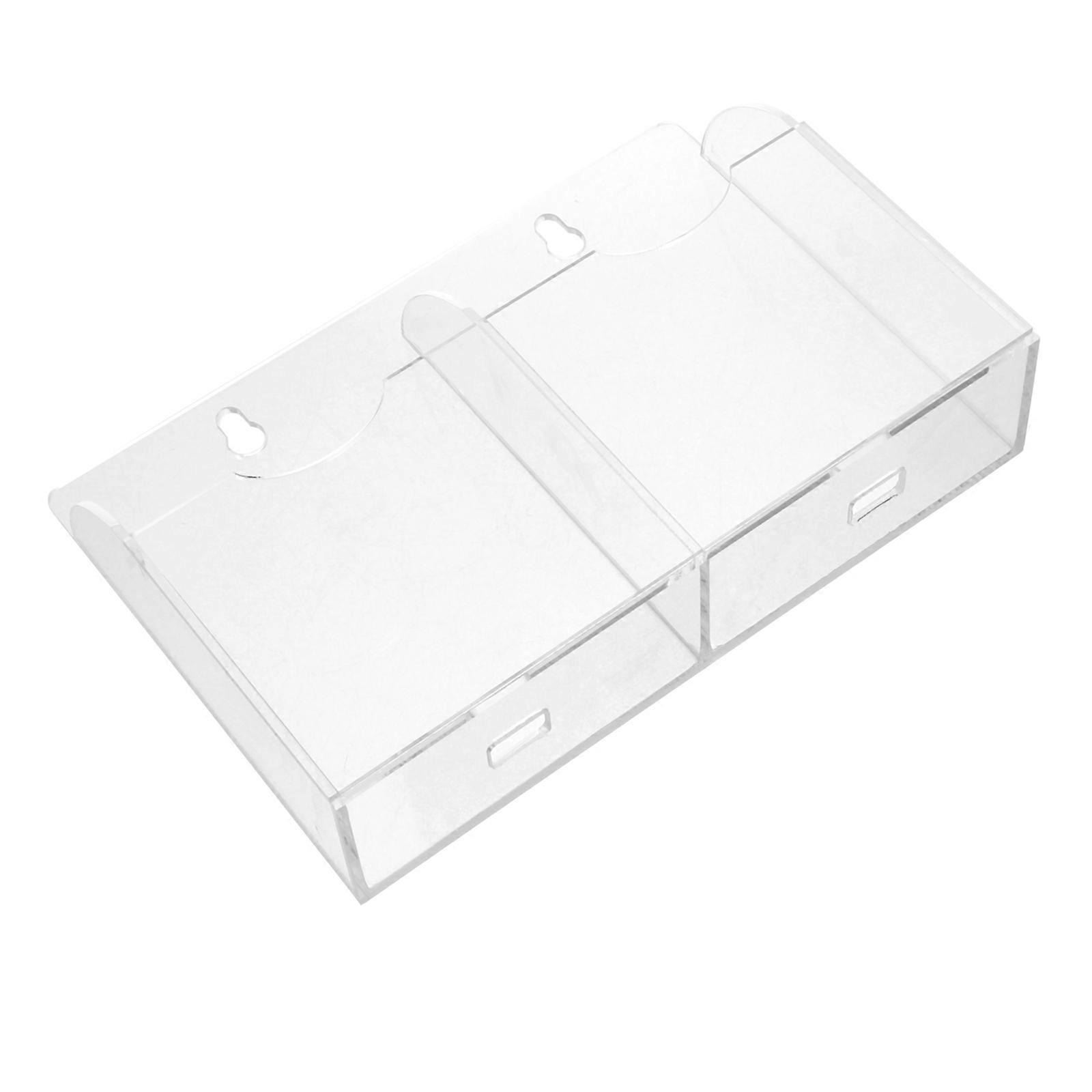 Ice Maker Spoon Holder Two Grids Accessories Acrylic Makers Spoons Kitchen Organization Tool Organizer Tabletop