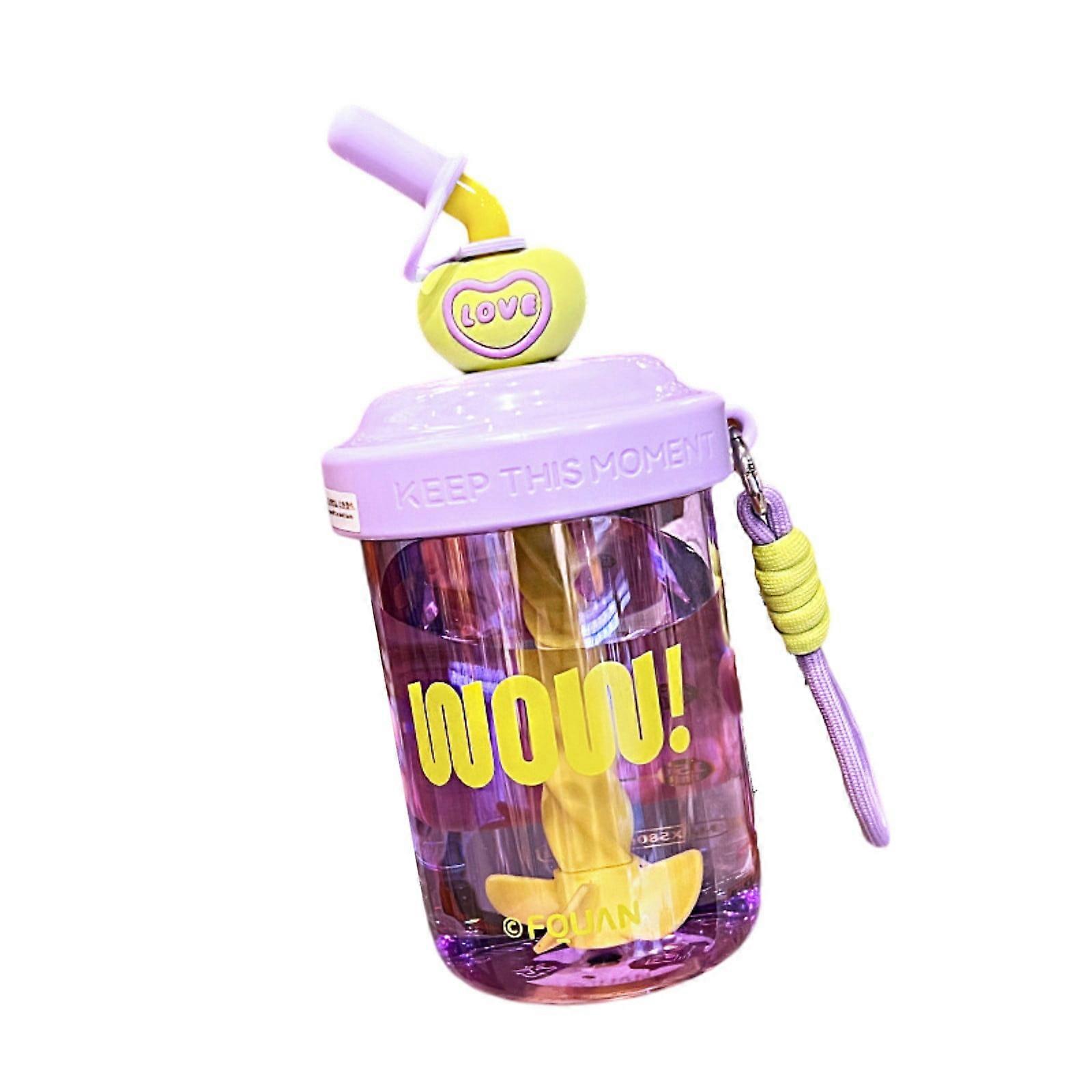 HKUKY Water Bottles With Straw Leak-proof BPA-free, Shaker Cups For Protein Shakese, Frosted Bottle With Carry Handle For Travel,