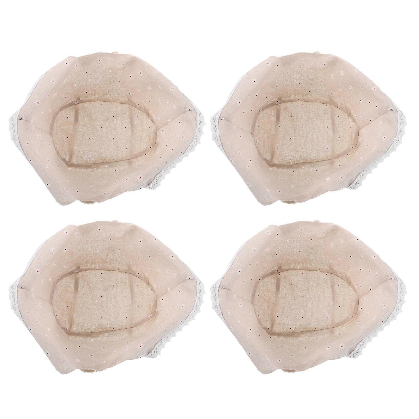 Basket Insert Liner Fitted Basket Liner for Storage Baskets 4Pcs