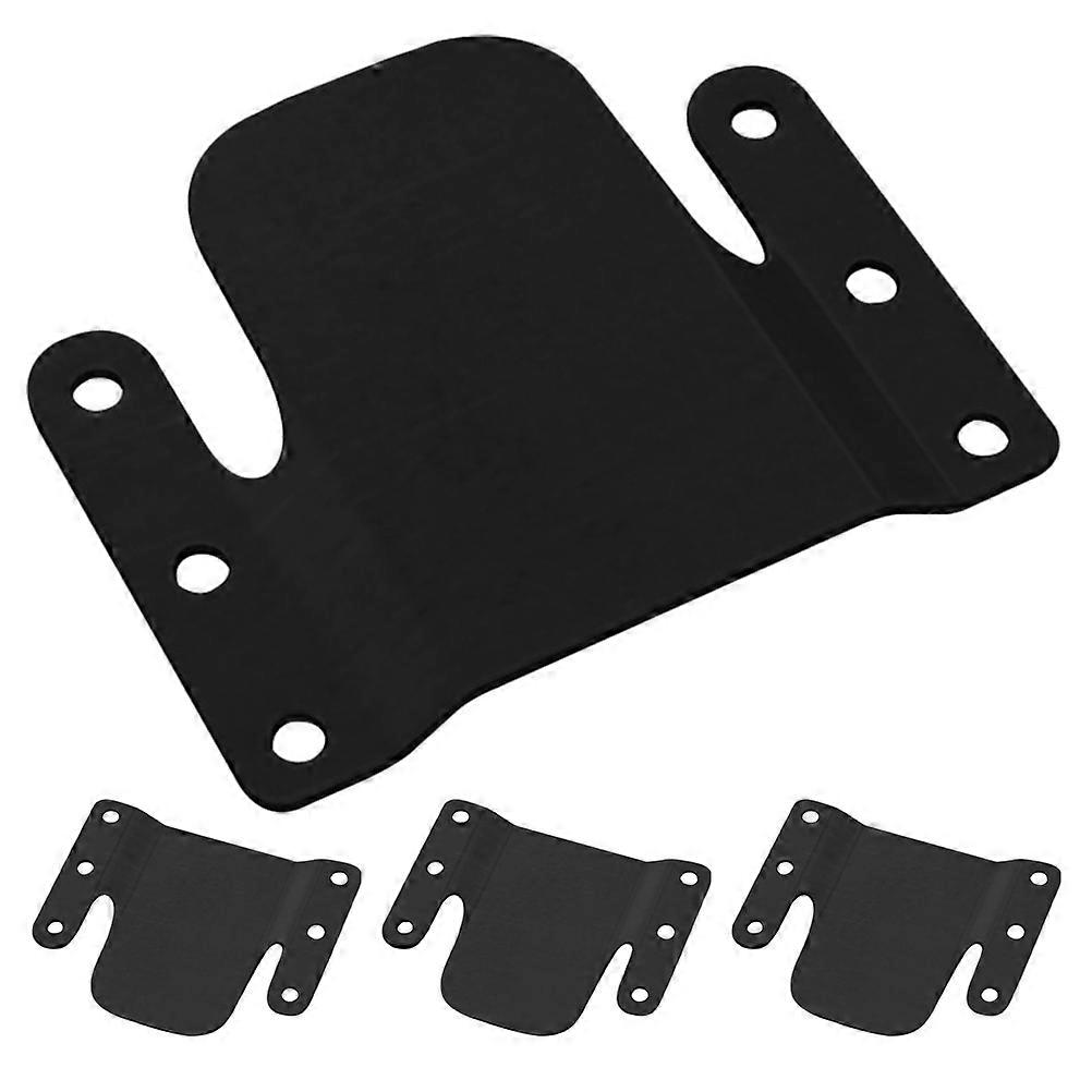 Sectional Sofa Joint Snap Connectors For Furniture Fixation Prevent Loosening 7.80X6.40X0.80CM Black Rectangular Invisible Design 4Set