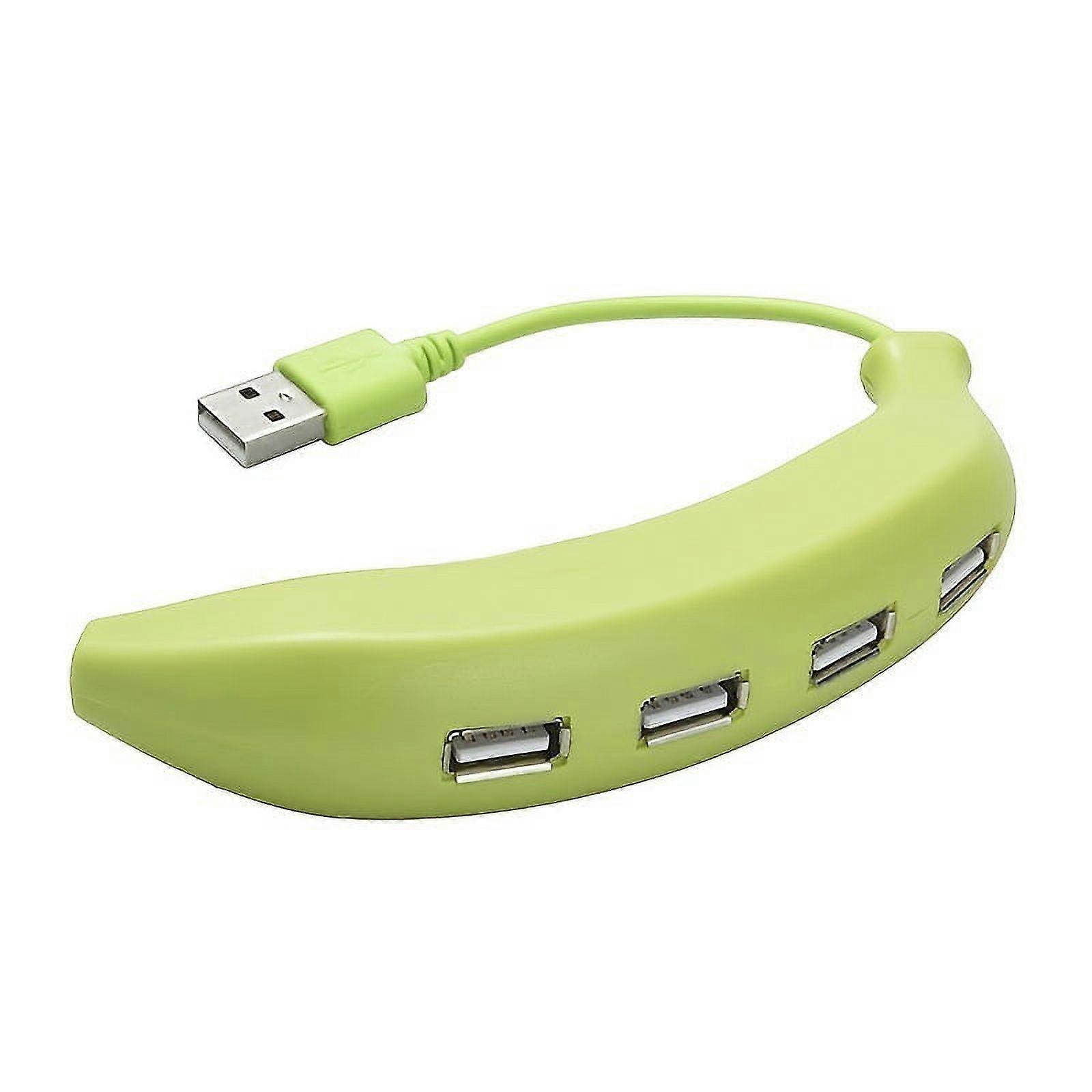 Creative banana shape 4-port USB2.0 HUB splitter 1/4 mini banana hub