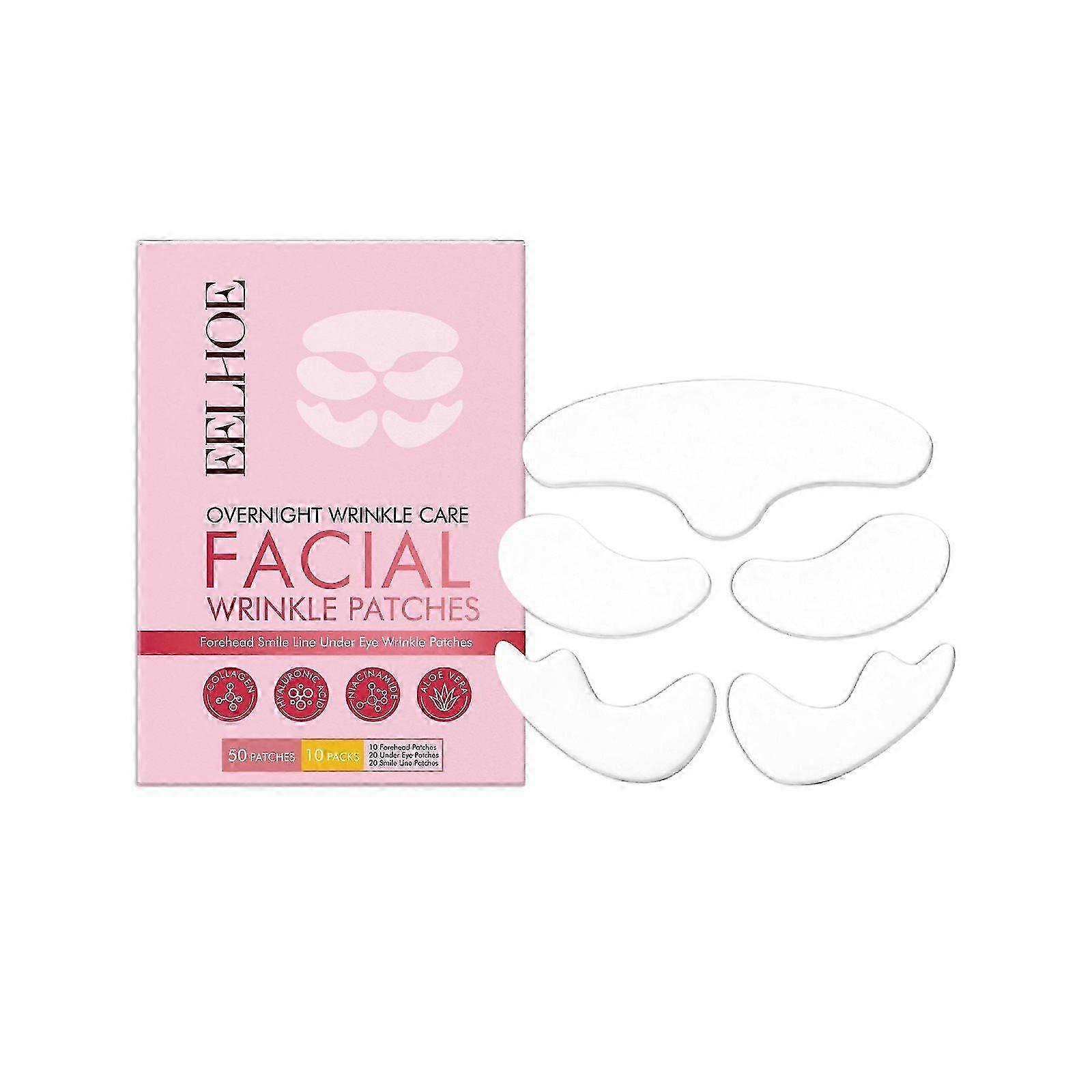 Smile Line Patches, Eye Patches And Forehead Wrinkle Patches - Overnight Facial Wrinkle Treatment - Lifts Frown Lines And Smile Lines With Collagen, A