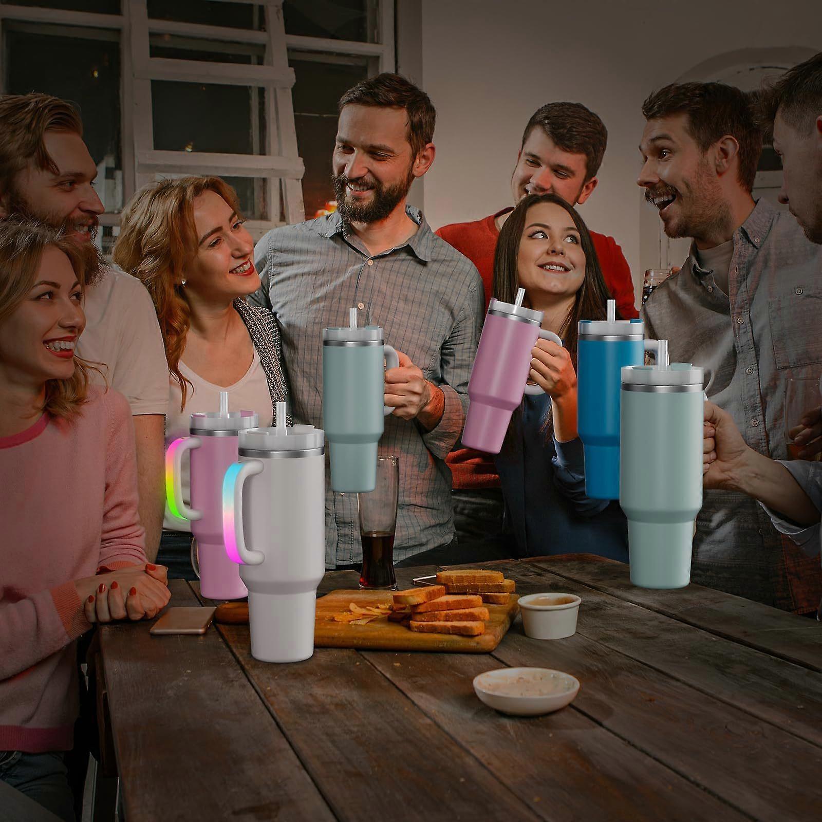 LED Light Up Tumbler Handle for Stanley Cups Rechargeable Luminous Handle Accessory