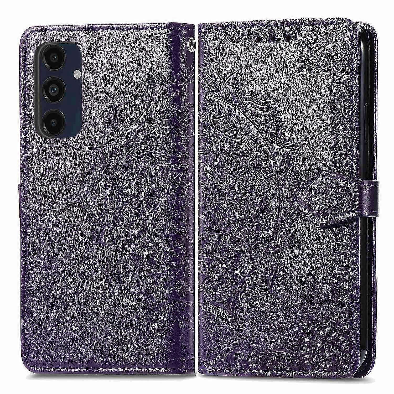 Protective Flip Case for Samsung Galaxy A16 5G, Leather Wallet with Mandala Design