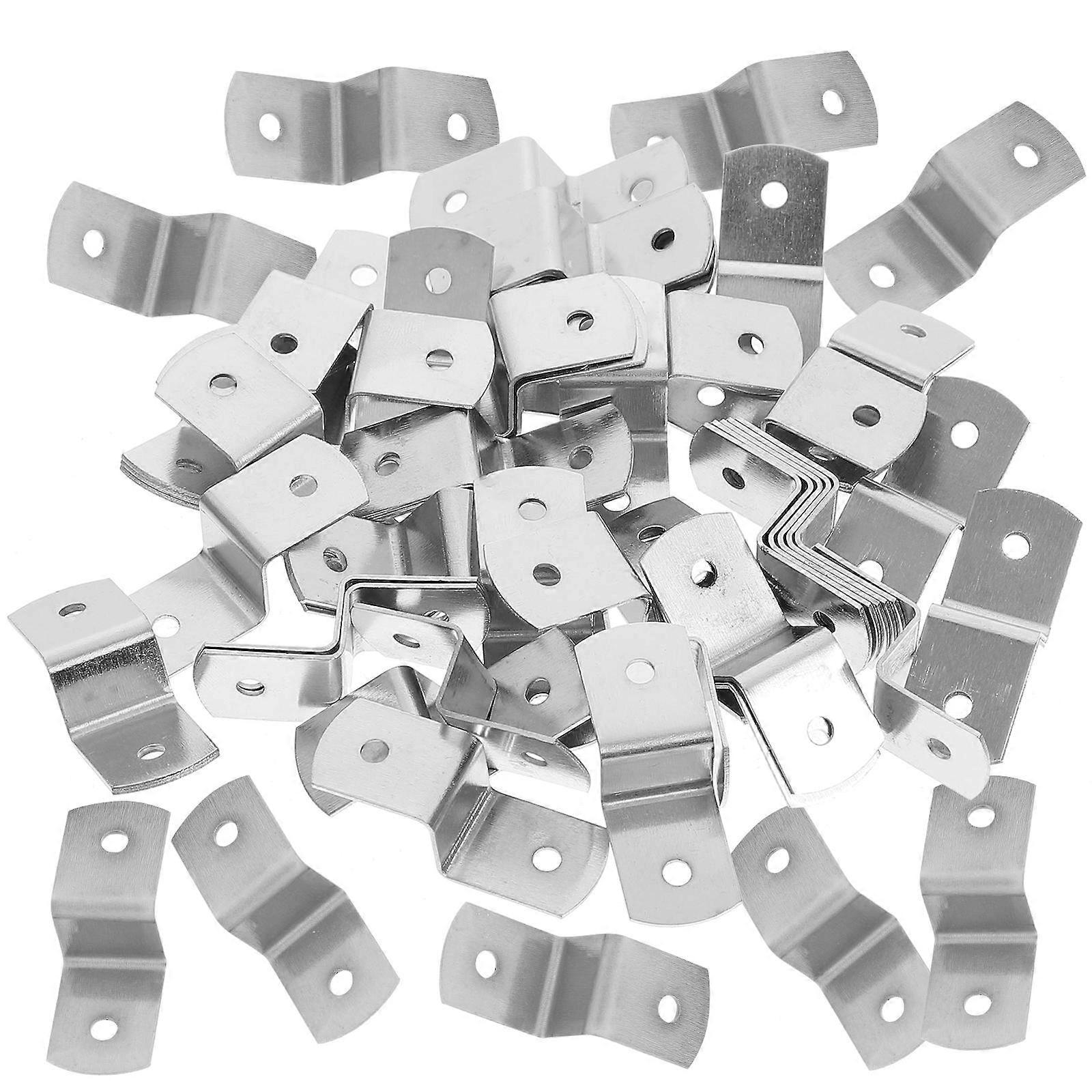100pcs Z Shape Photo Frame Holders Offset Canvas Clips Table Top Fasteners