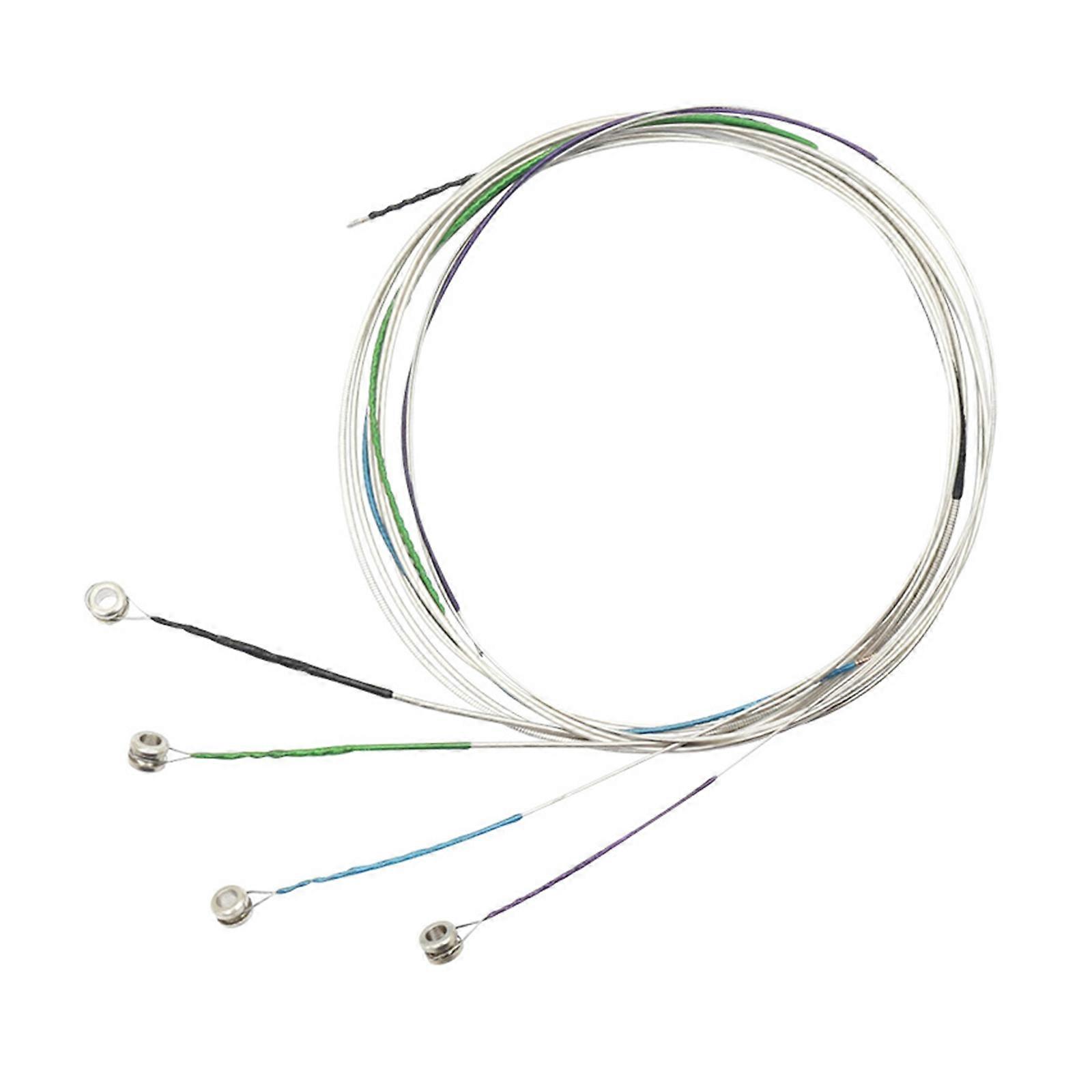 Universal Viola Strings Replacement Stainless Steel Wire Nickel Silver String for Professional and Student Viola Player Multicolor