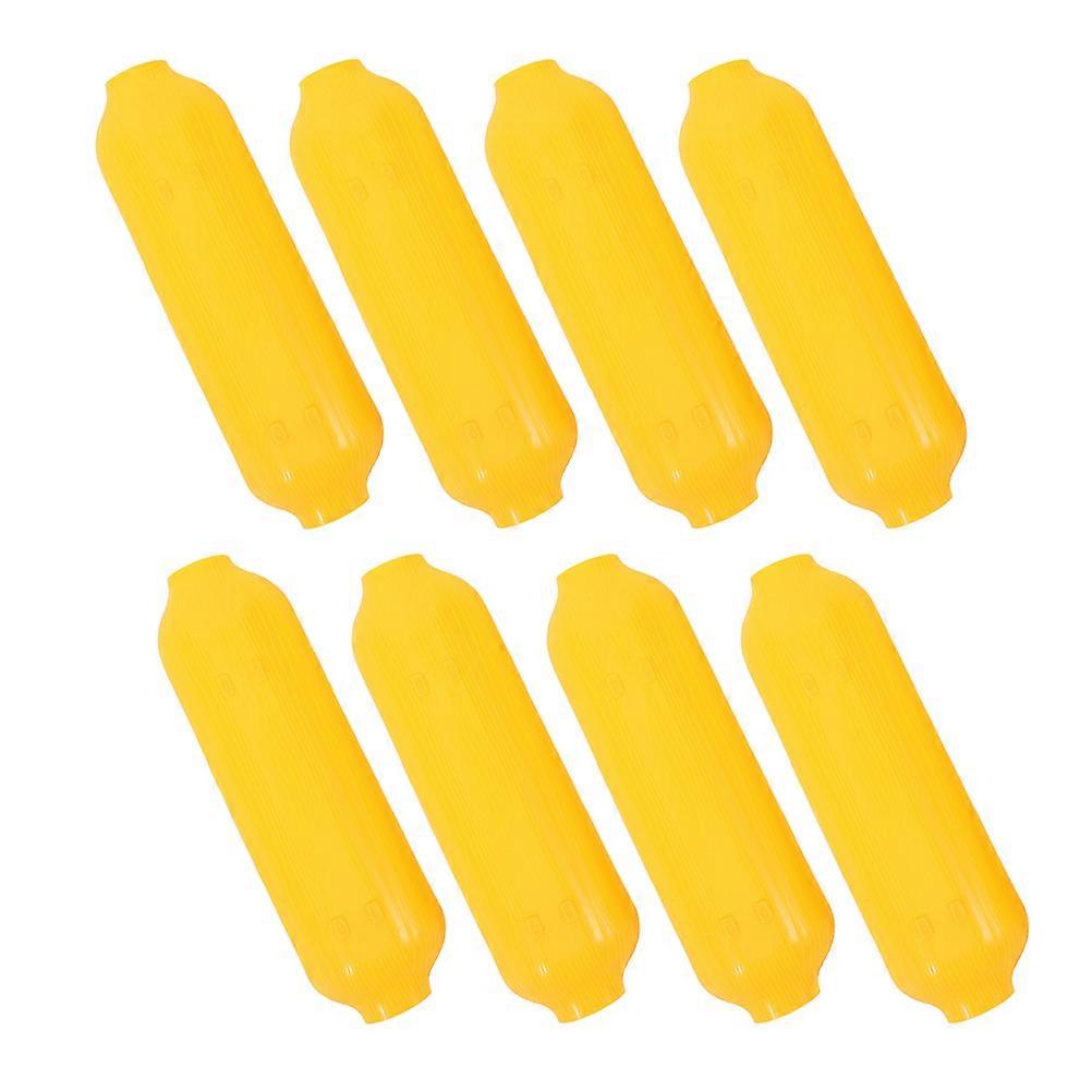 Corn Bbq Tool Serving Tray for Parties 8Pcs Yellow Plates