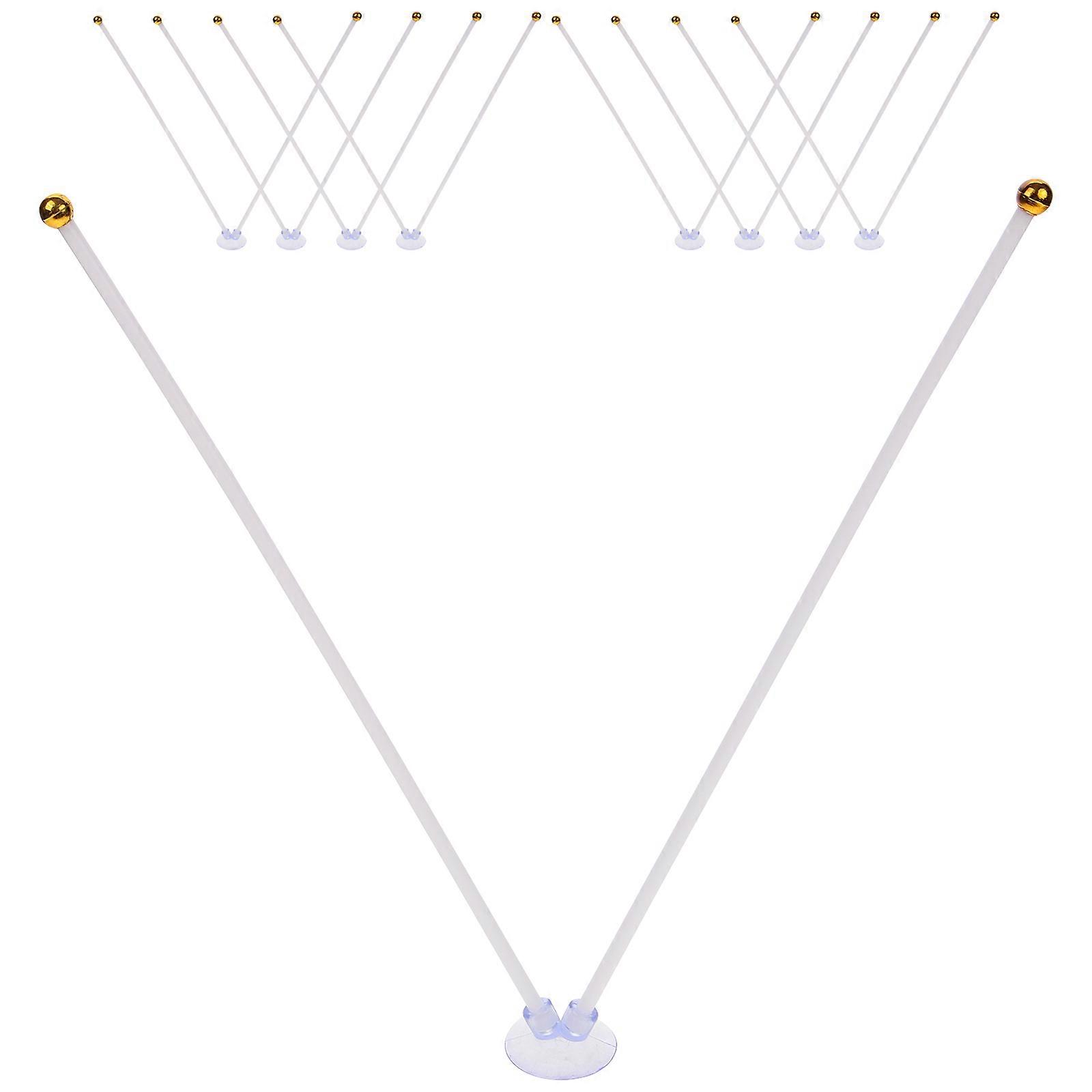 White Plastic Flagpole Holder for Car Use Suction Mount 20Pcs Pack