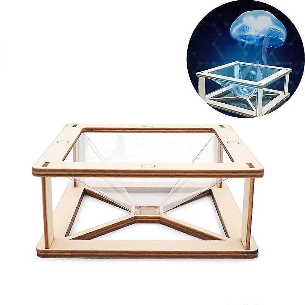Hologram Pyramid Display Projector For PhoneConnected Smart Displays, Scientific Education Video Stand