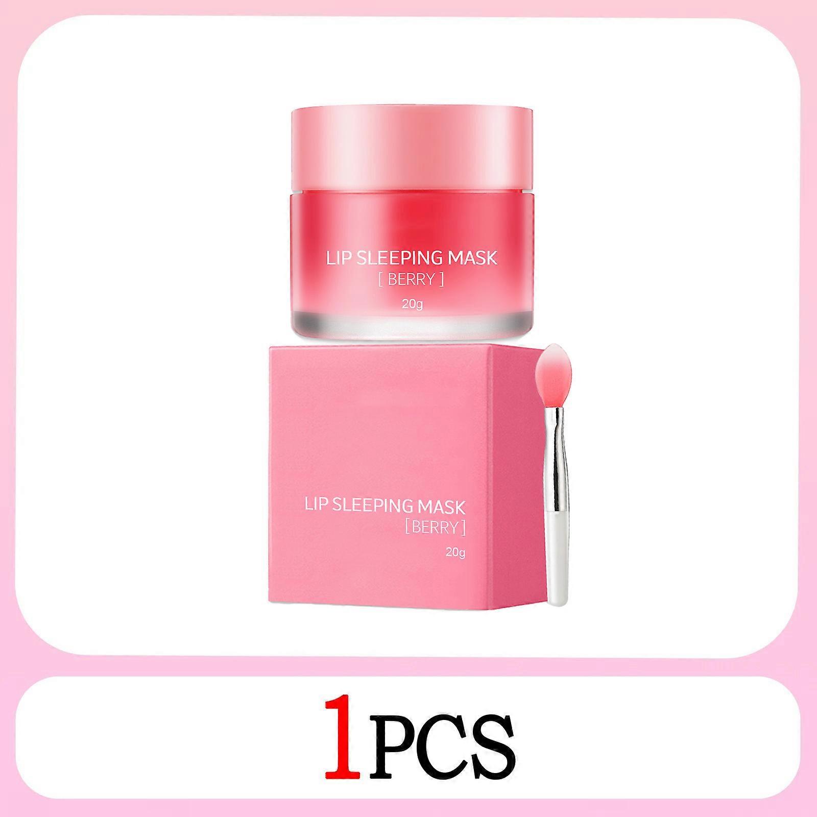 Masque de sommeil Duo hydratant nocturne cor��en, baume �� l��vres nourrissant, r��duit les lignes des l��vres