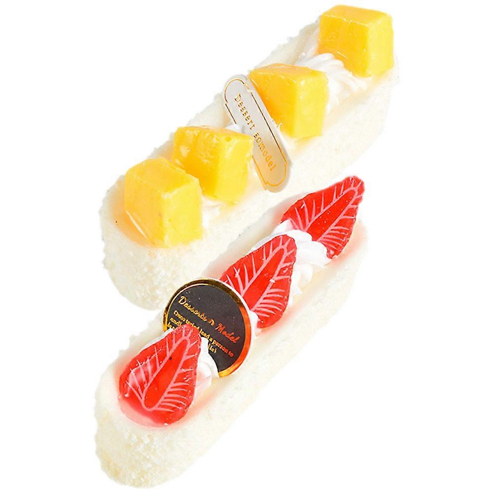 Simulated Cake Models Fake Cake for Decoration 6Pcs Multicolor Set