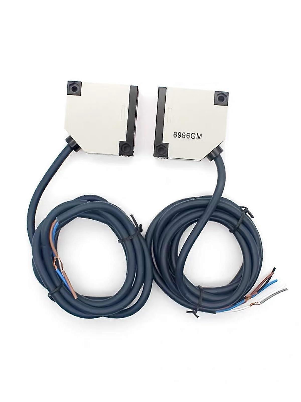 DC 1224V Infrared ThroughBeam Photoelectric Sensor Switch, Adjustable Distance, 5m Range