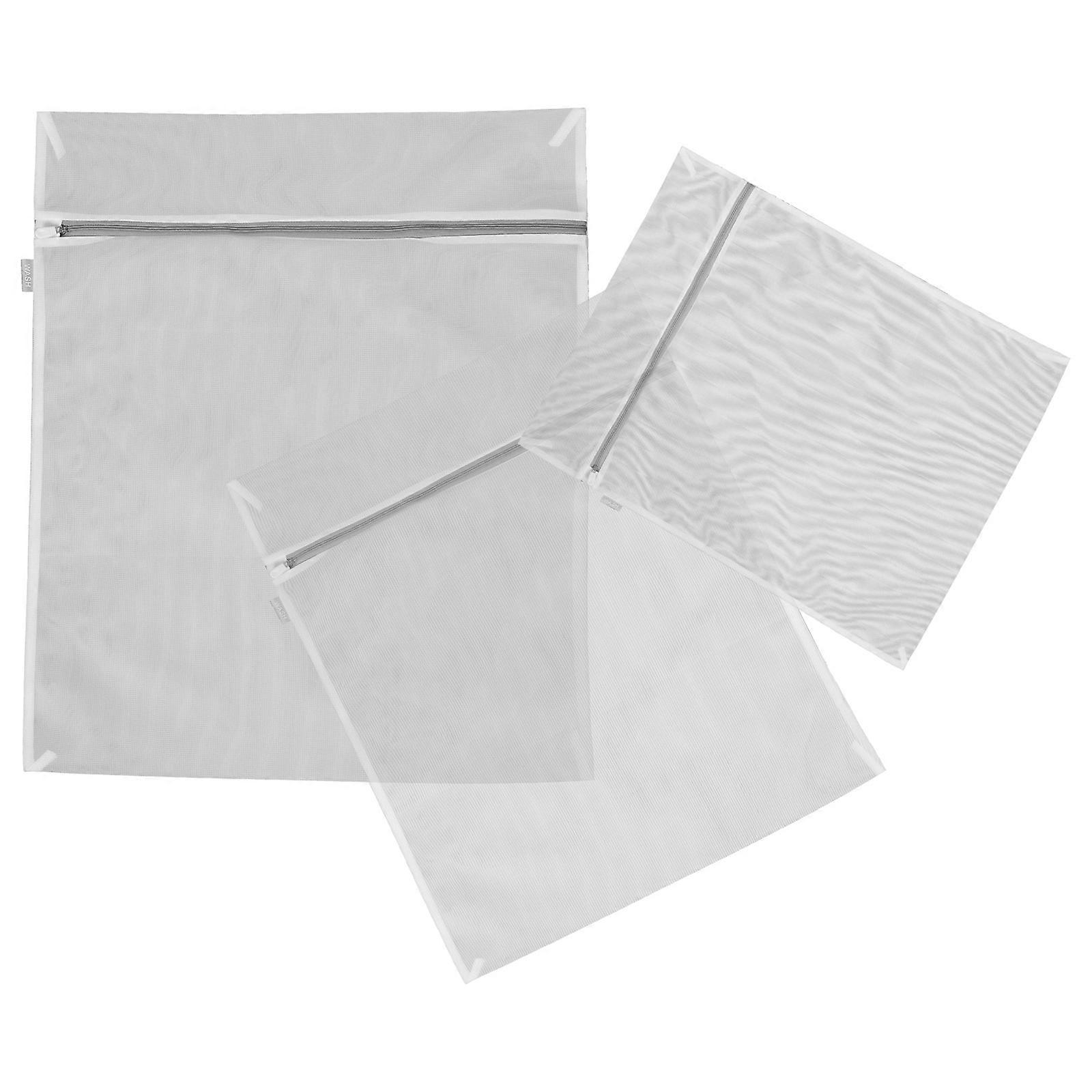 Mesh Laundry Bag Heavy Duty Prevent Machine Damage 40X30CM 3Pcs